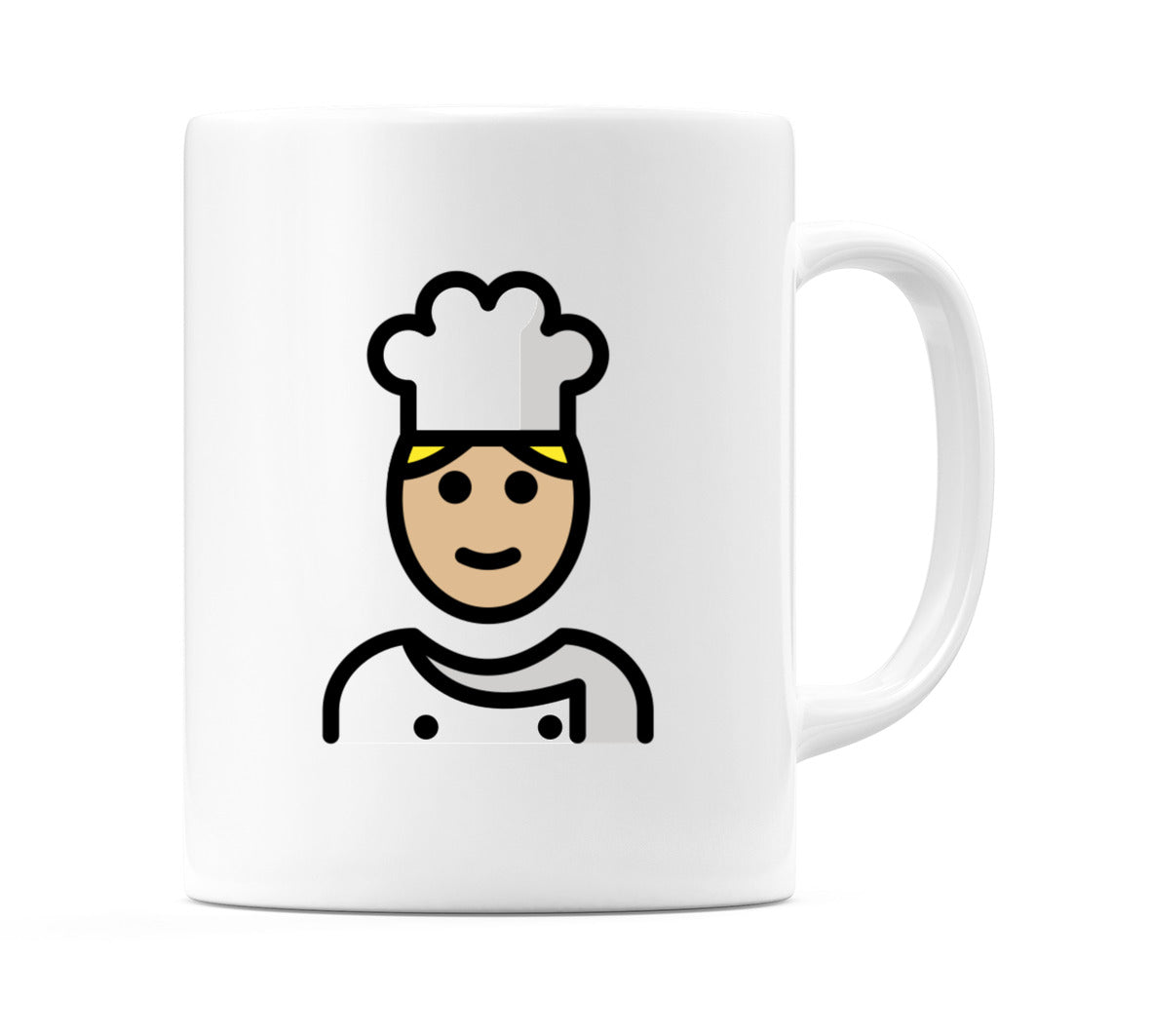 Male Cook: Medium-Light Skin Tone Emoji Mug