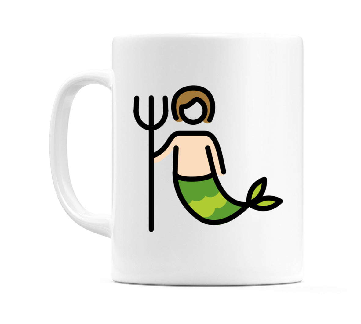 Merperson: Light Skin Tone Emoji Mug
