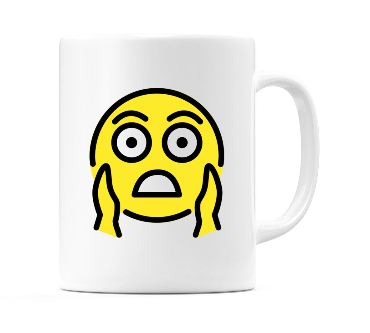 Face Screaming In Fear Emoji Mug