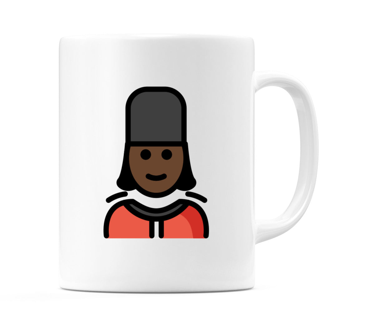 Female Guard: Dark Skin Tone Emoji Mug