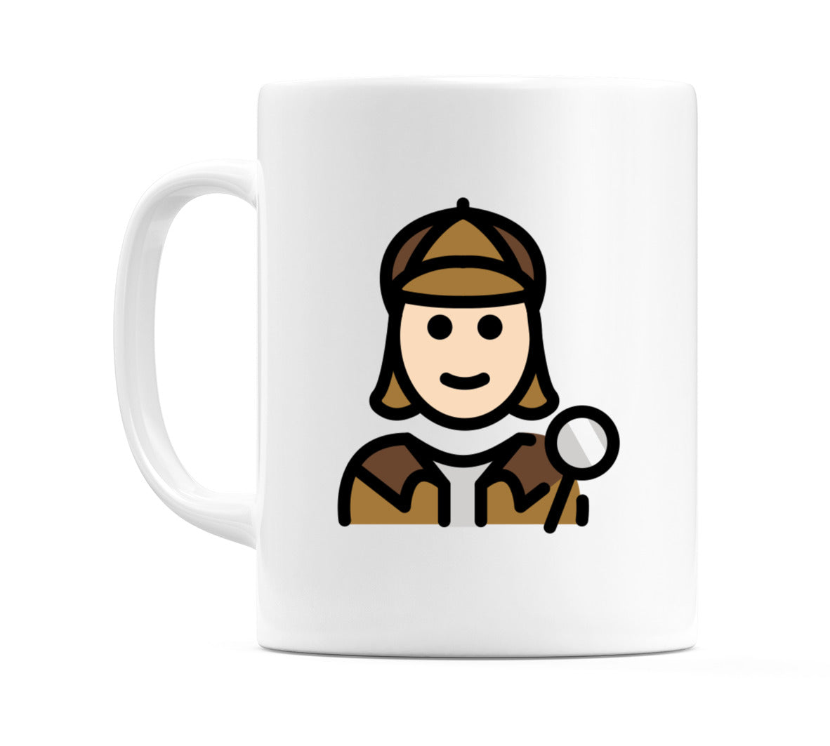 Female Detective: Light Skin Tone Emoji Mug
