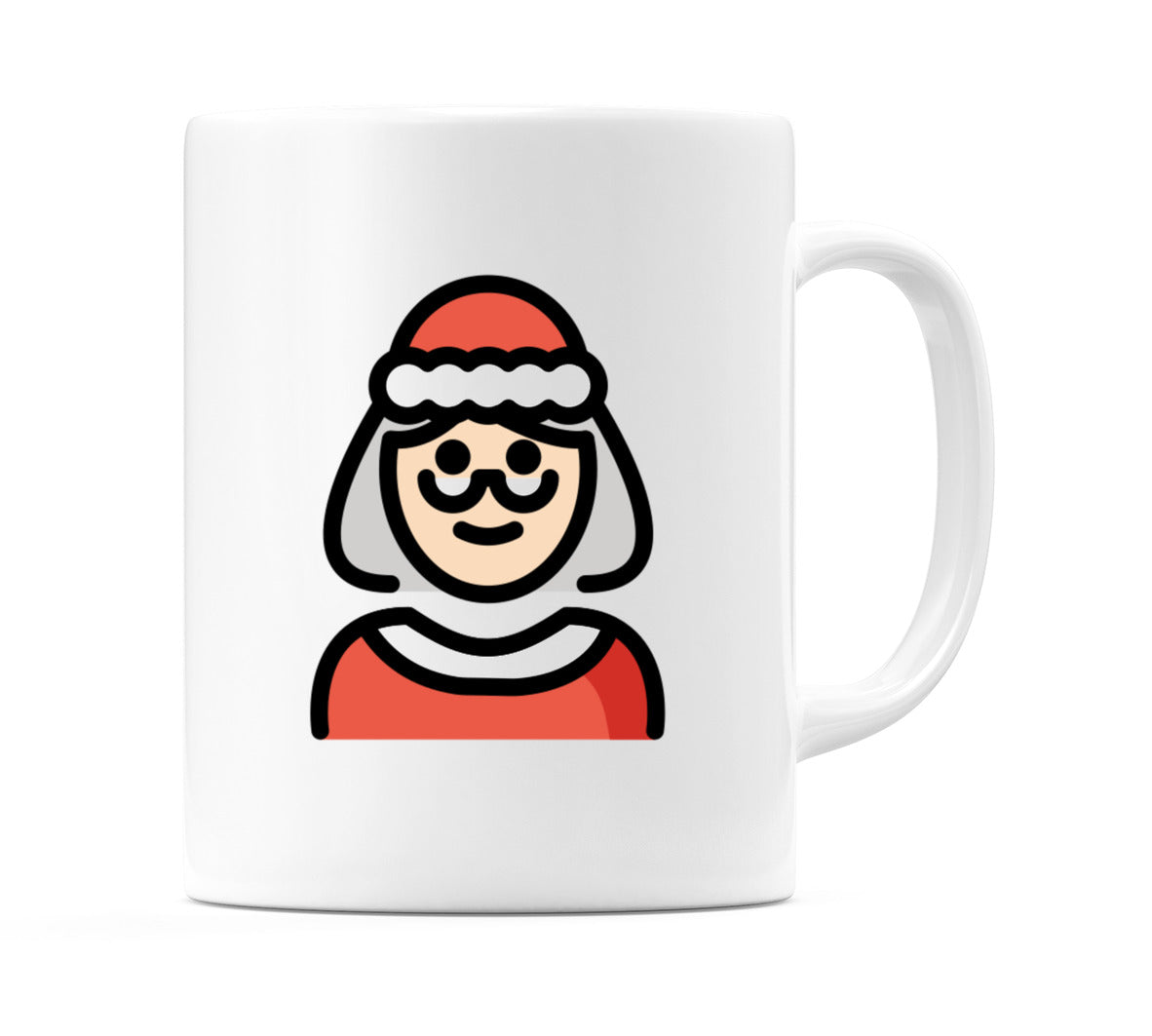 Mrs Claus: Light Skin Tone Emoji Mug