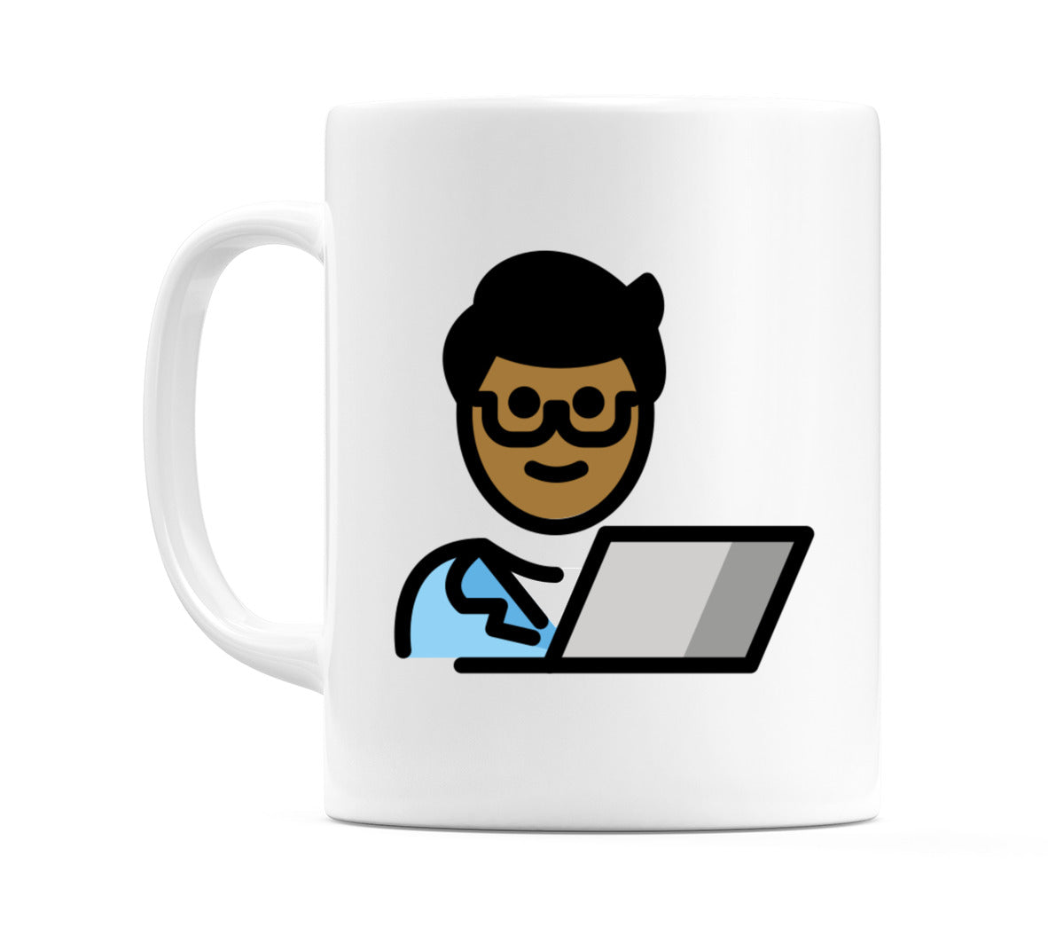 Male Technologist: Medium-Dark Skin Tone Emoji Mug
