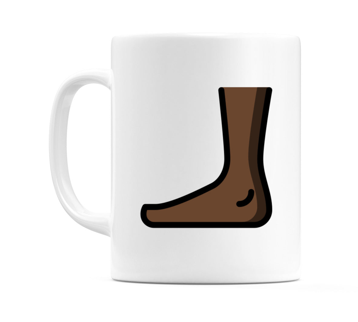 Foot: Dark Skin Tone Emoji Mug