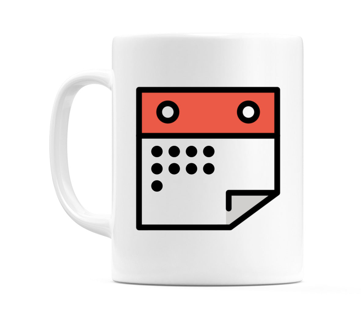 Spiral Calendar Emoji Mug