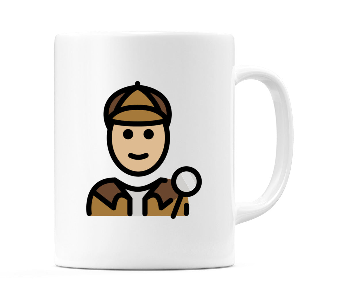 Detective: Medium-Light Skin Tone Emoji Mug
