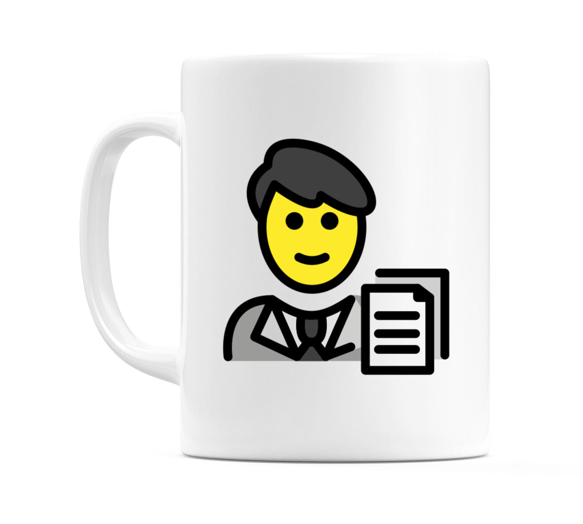 Male Office Worker Emoji Mug