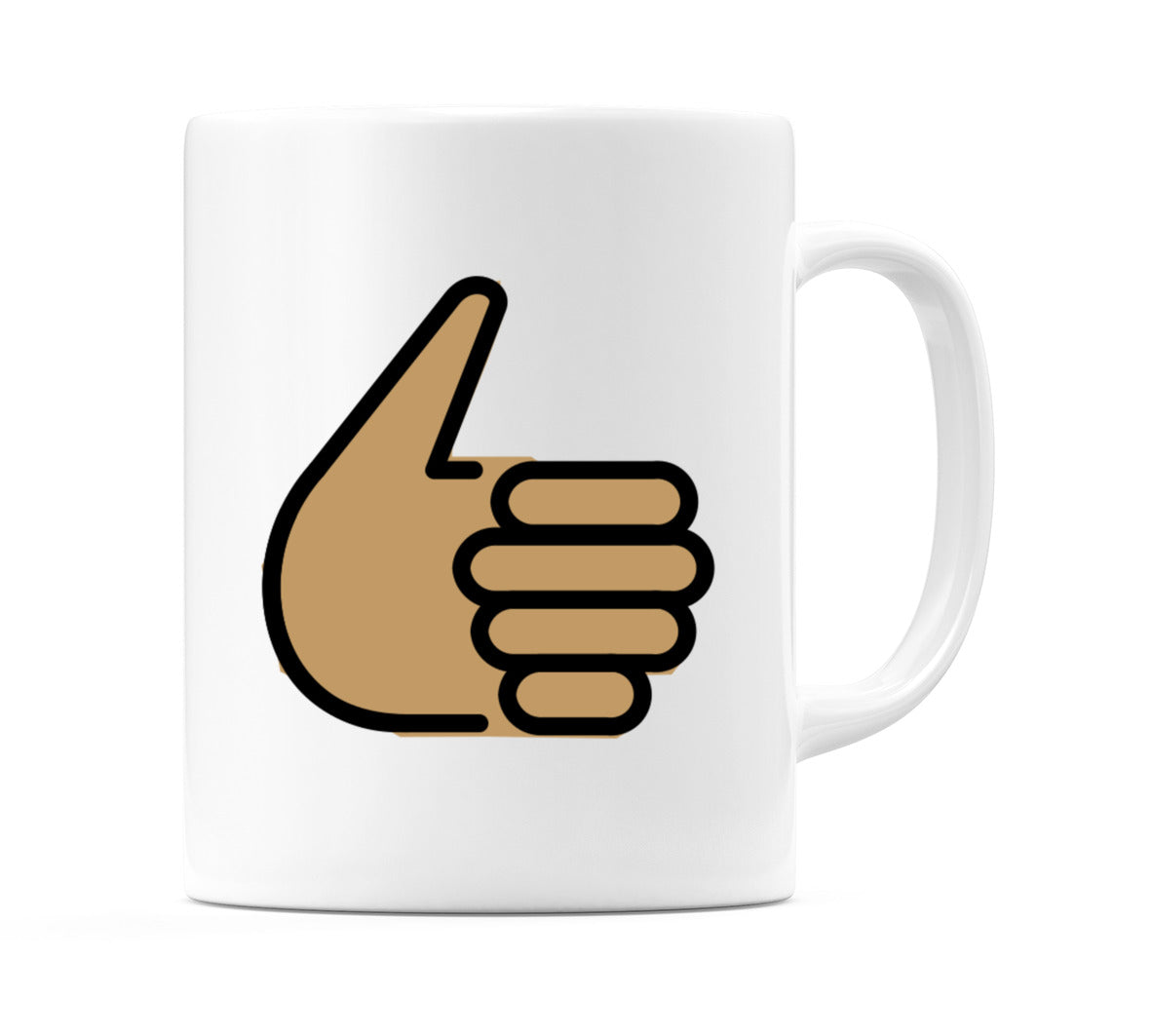Thumbs Up: Medium Skin Tone Emoji Mug