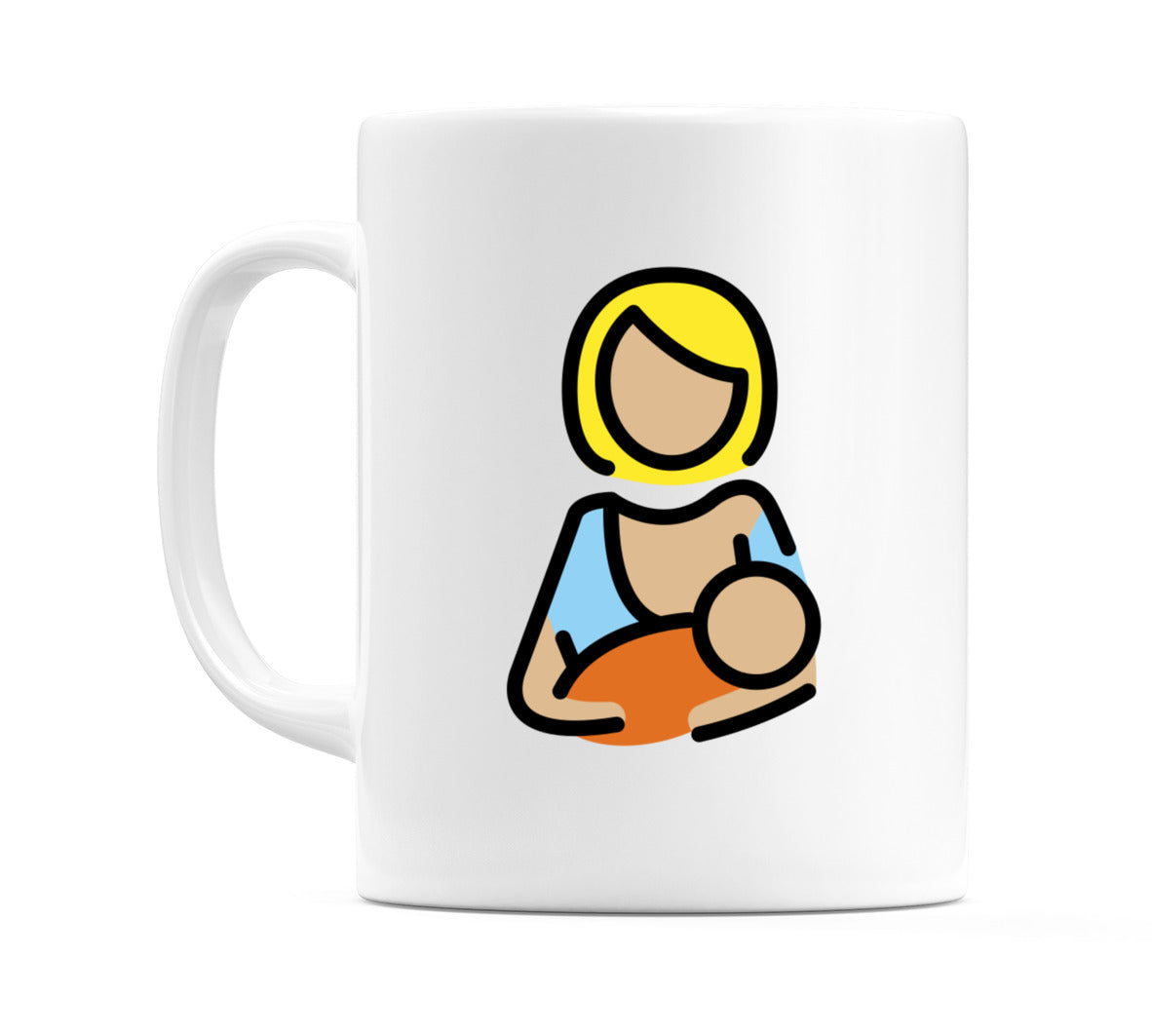 Breast-Feeding: Medium-Light Skin Tone Emoji Mug
