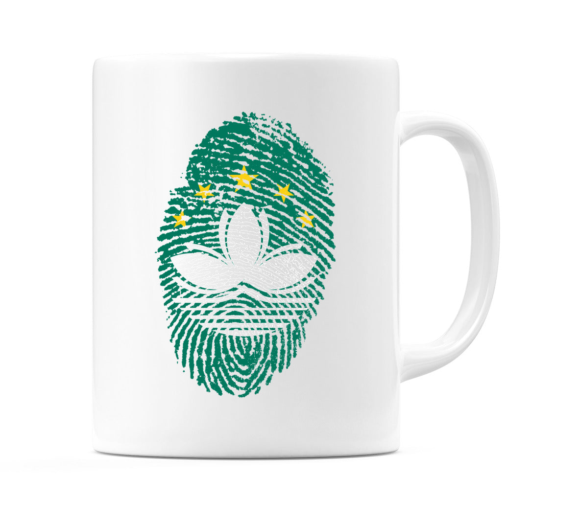 Macau Finger Print Flag Mug