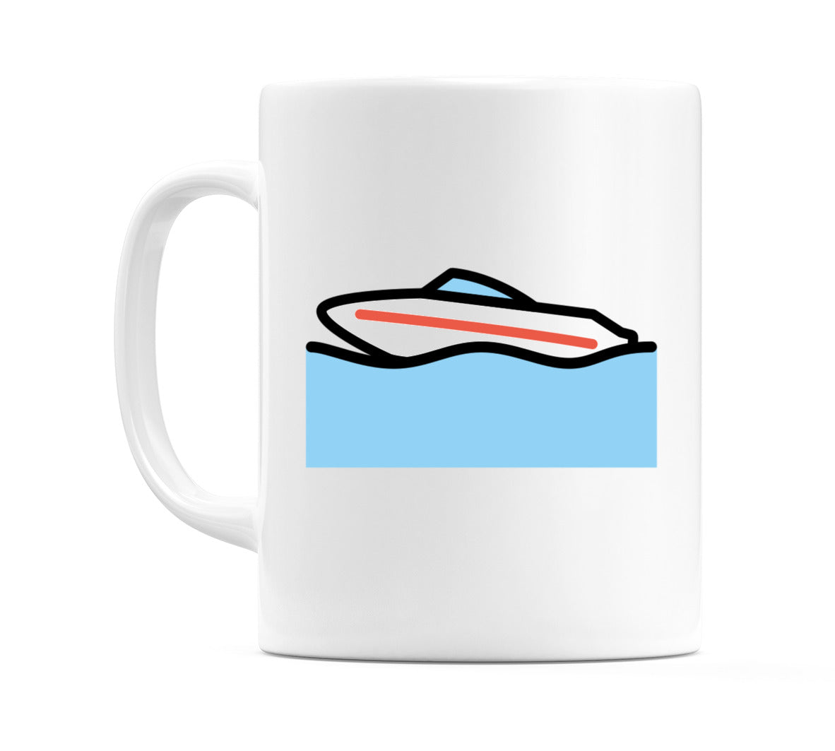 Speedboat Emoji Mug
