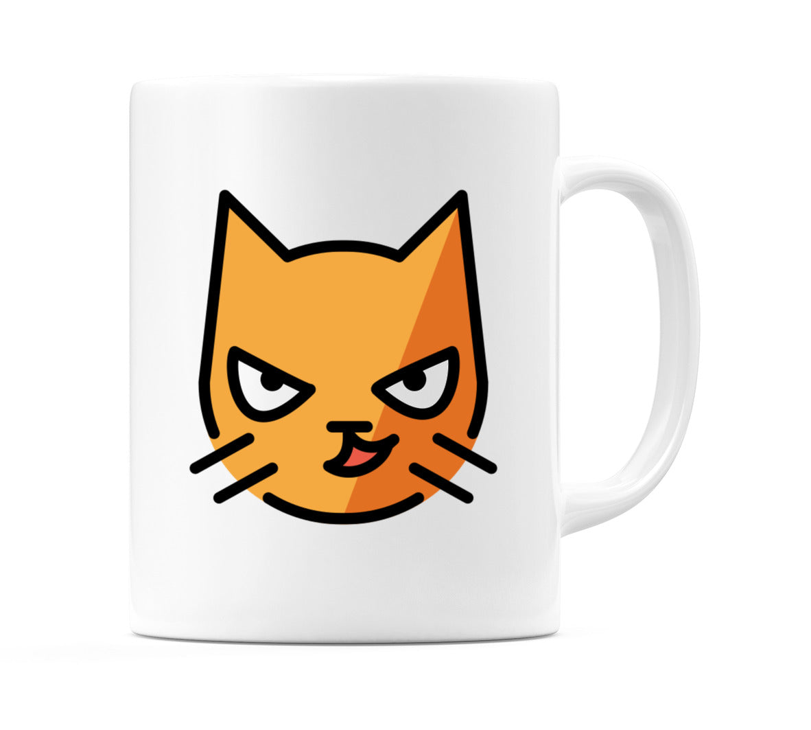 Cat With Wry Smile Emoji Mug