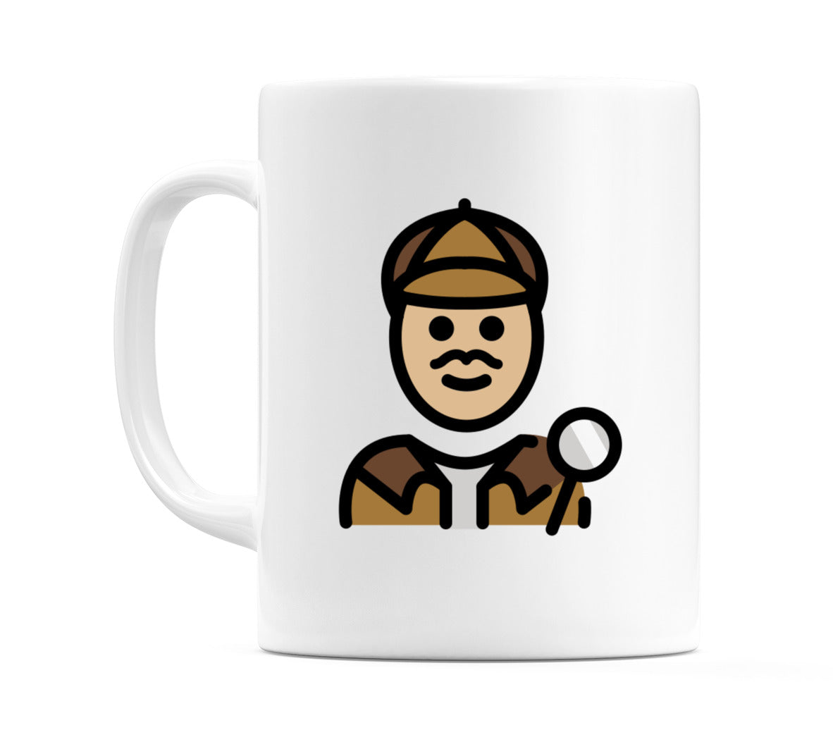 Male Detective: Medium-Light Skin Tone Emoji Mug