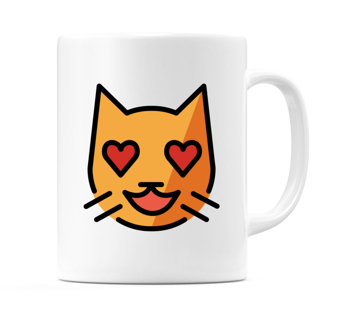 Smiling Cat With Heart-Eyes Emoji Mug