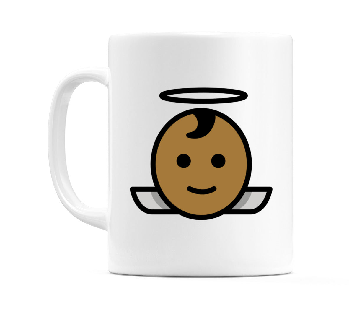 Baby Angel: Medium-Dark Skin Tone Emoji Mug