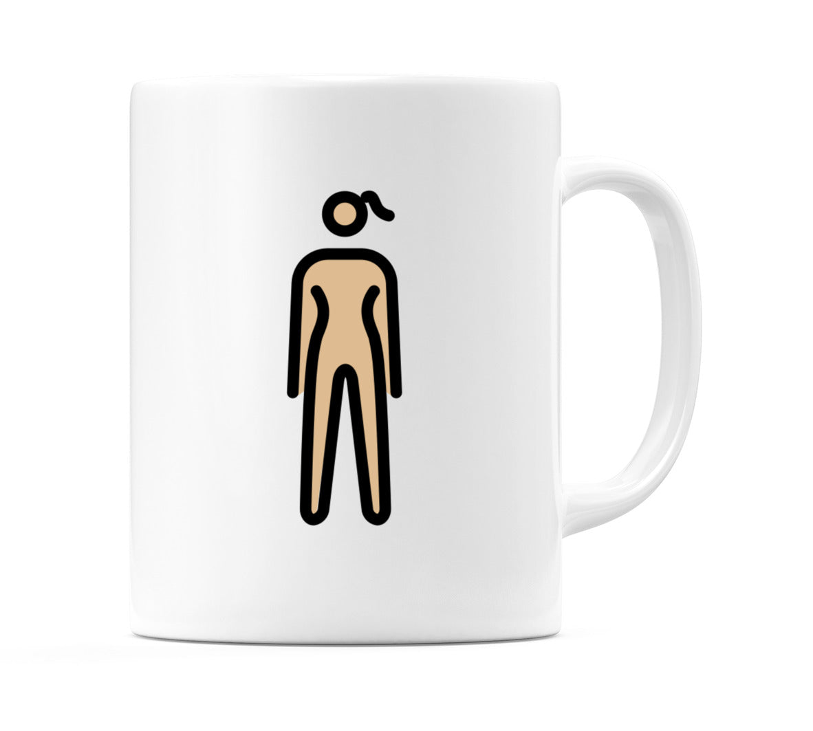 Female Standing: Medium-Light Skin Tone Emoji Mug