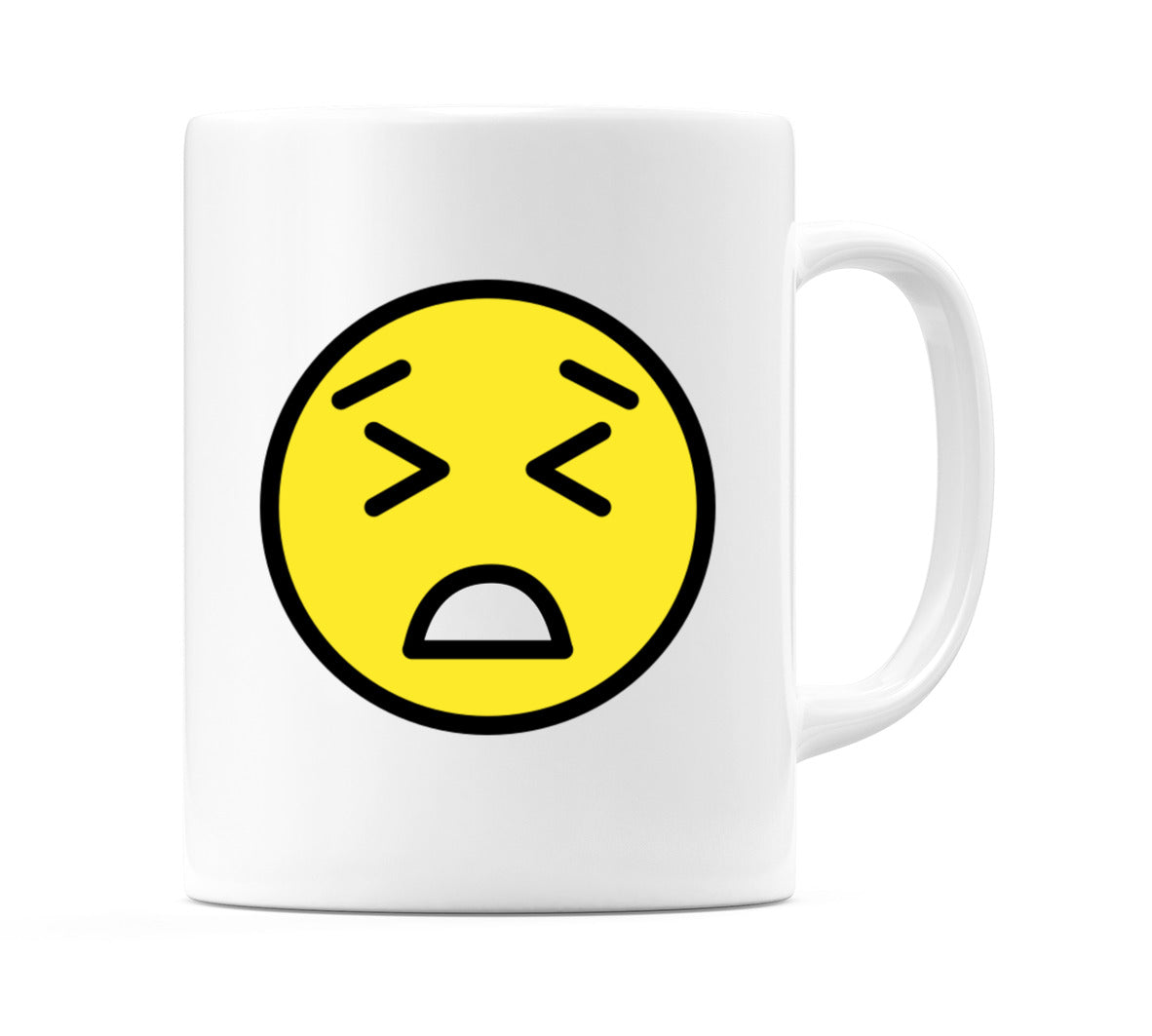 Persevering Face Emoji Mug