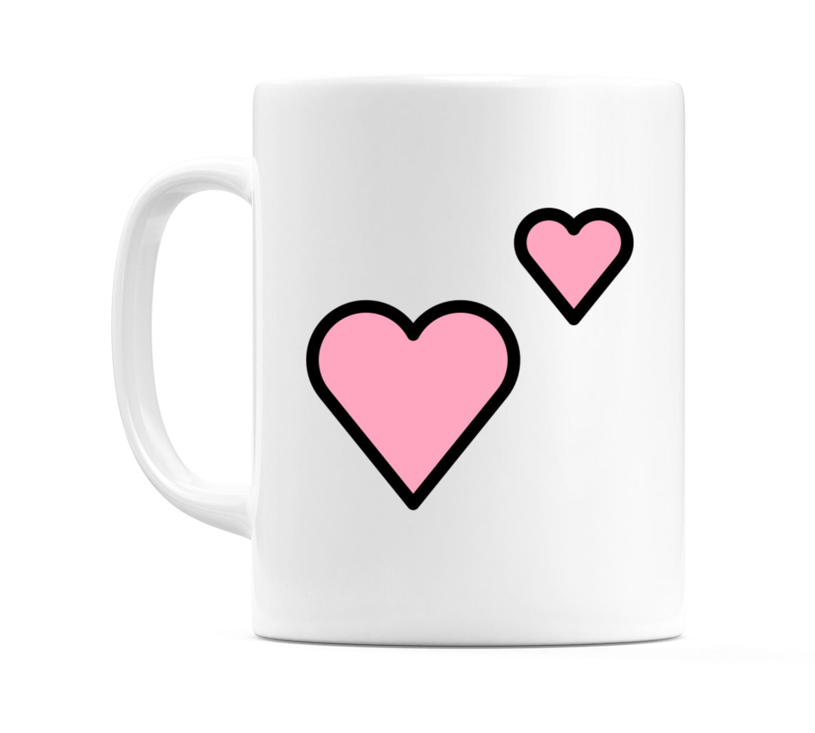 Two Hearts Emoji Mug