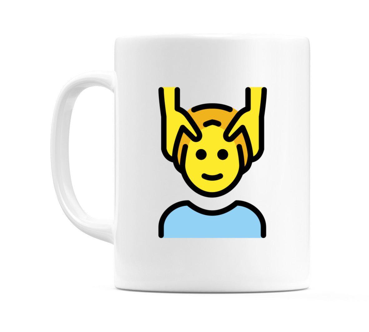 Male Getting Massage Emoji Mug