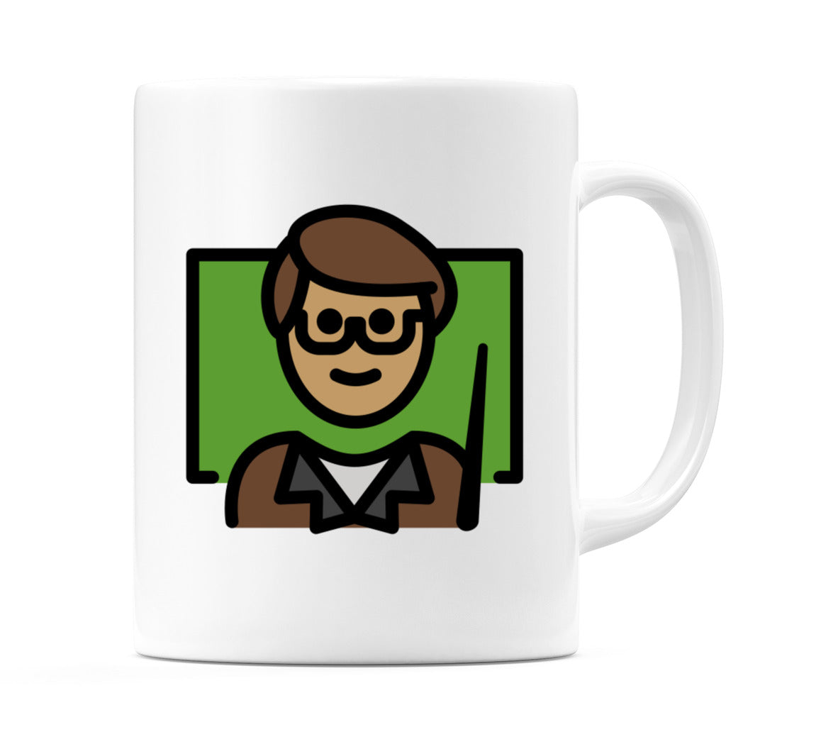 Male Teacher: Medium Skin Tone Emoji Mug