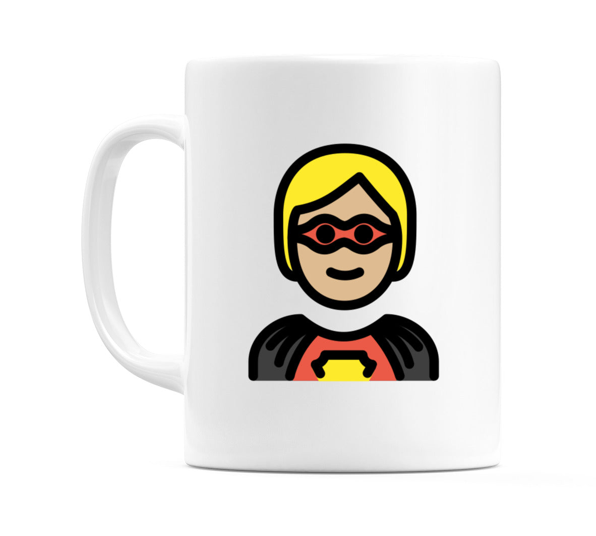 Superhero: Medium-Light Skin Tone Emoji Mug