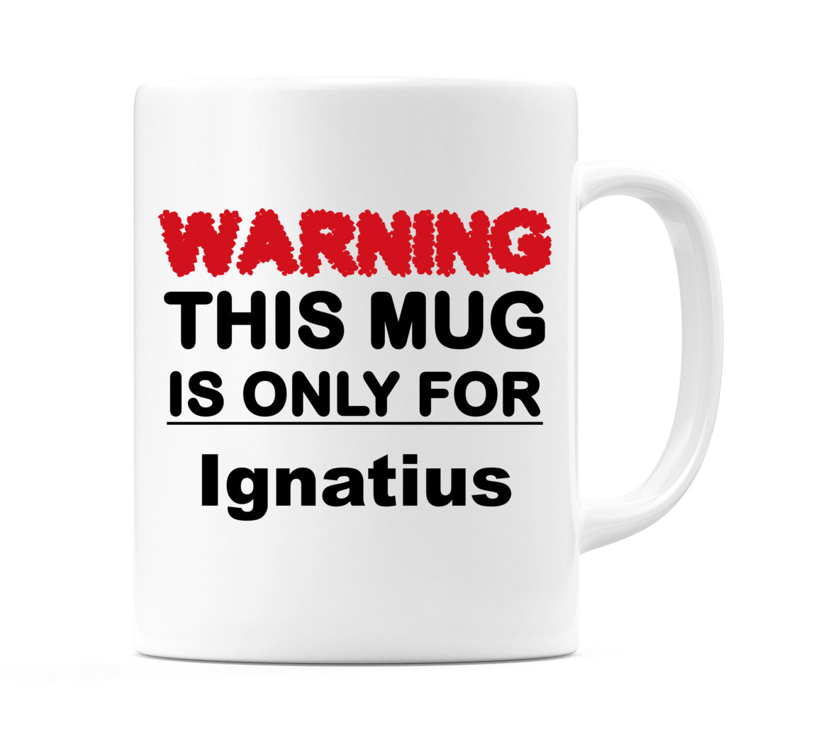 Warning This Mug is ONLY for Ignatius Mug