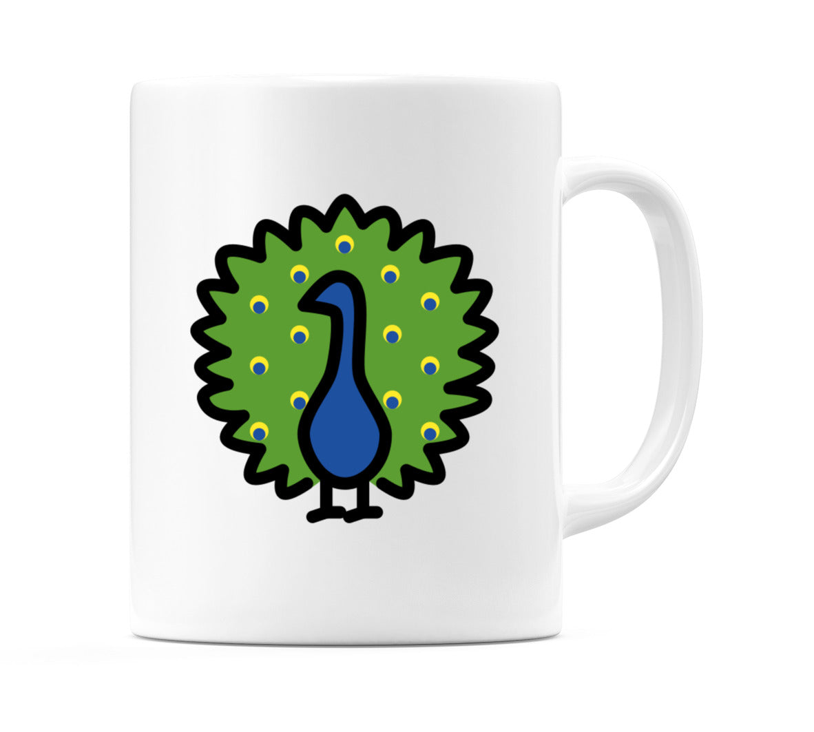 Peacock Emoji Mug