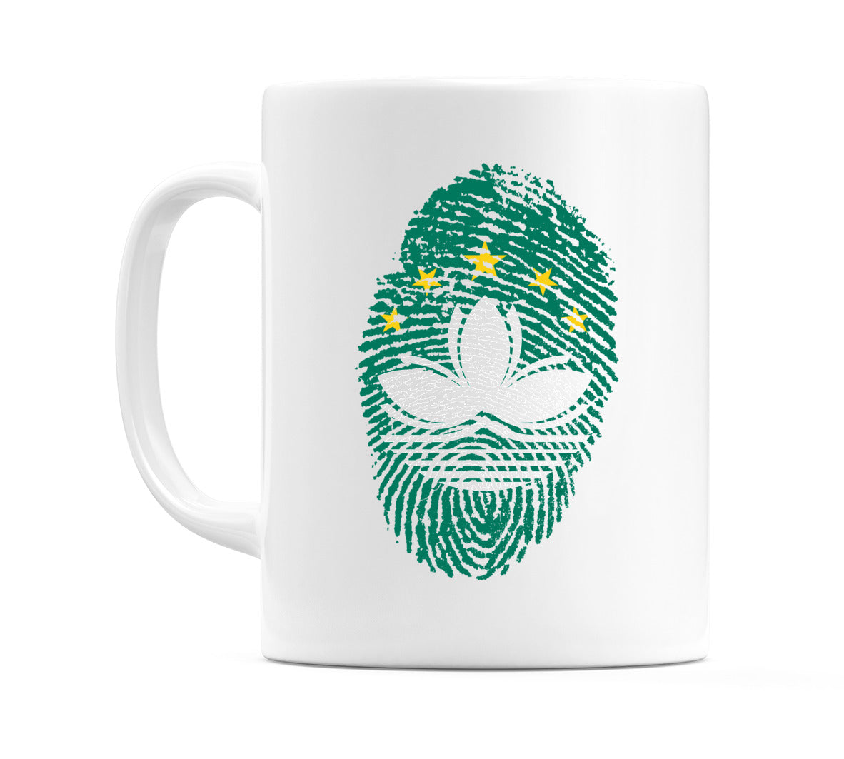 Macau Finger Print Flag Mug