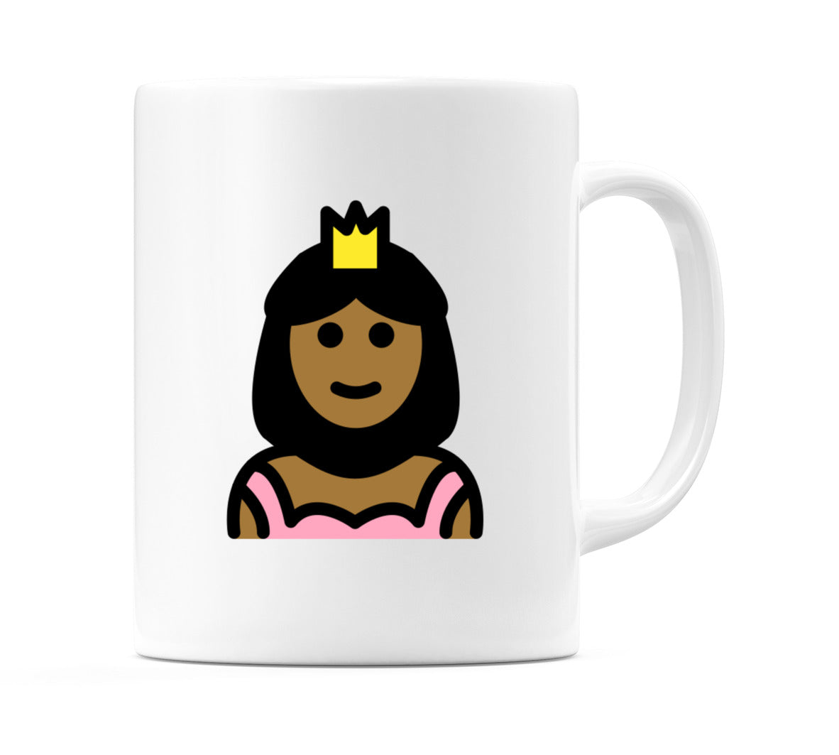 Princess: Medium-Dark Skin Tone Emoji Mug