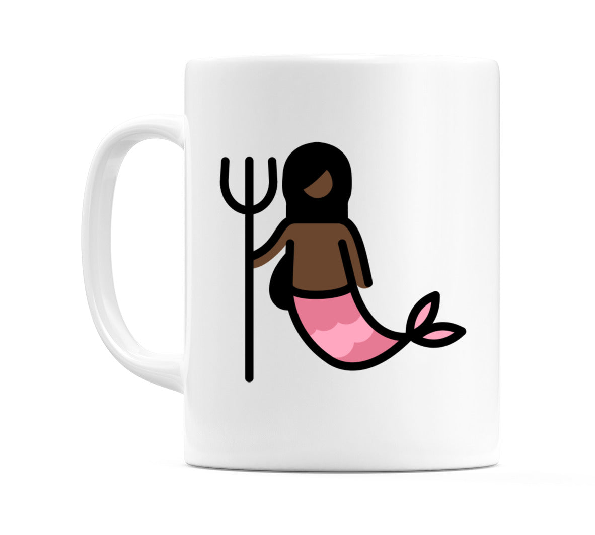Mermaid: Dark Skin Tone Emoji Mug
