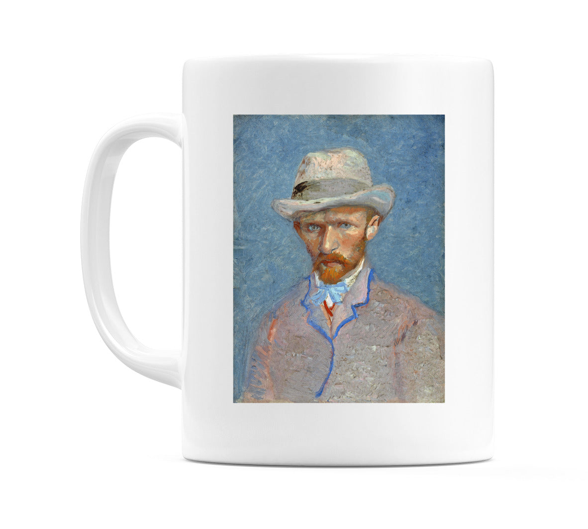 Self Portrait with a Gray Straw Hat (1887) Mug