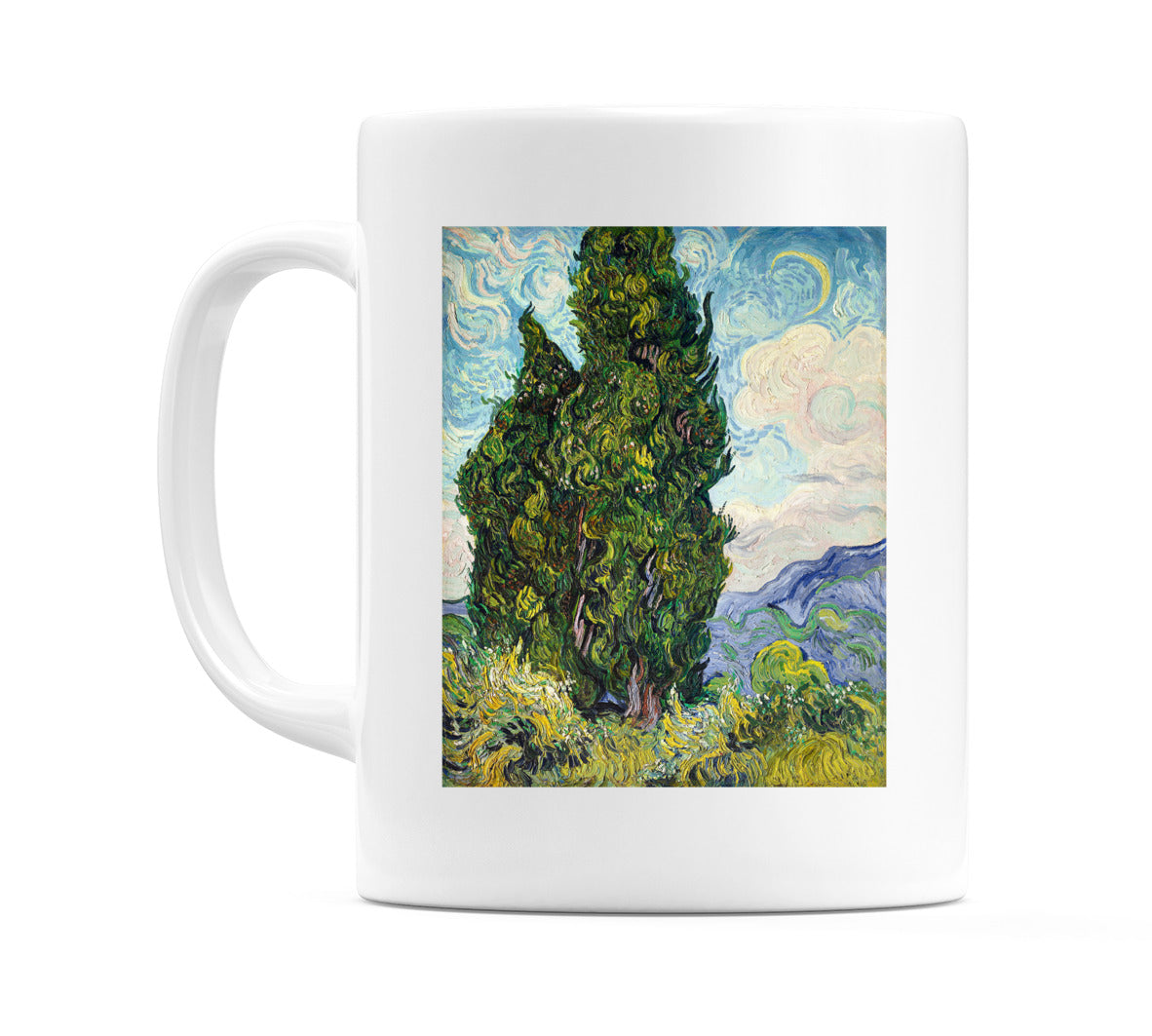 Vincent van Gogh Cypresses (1889) Mug