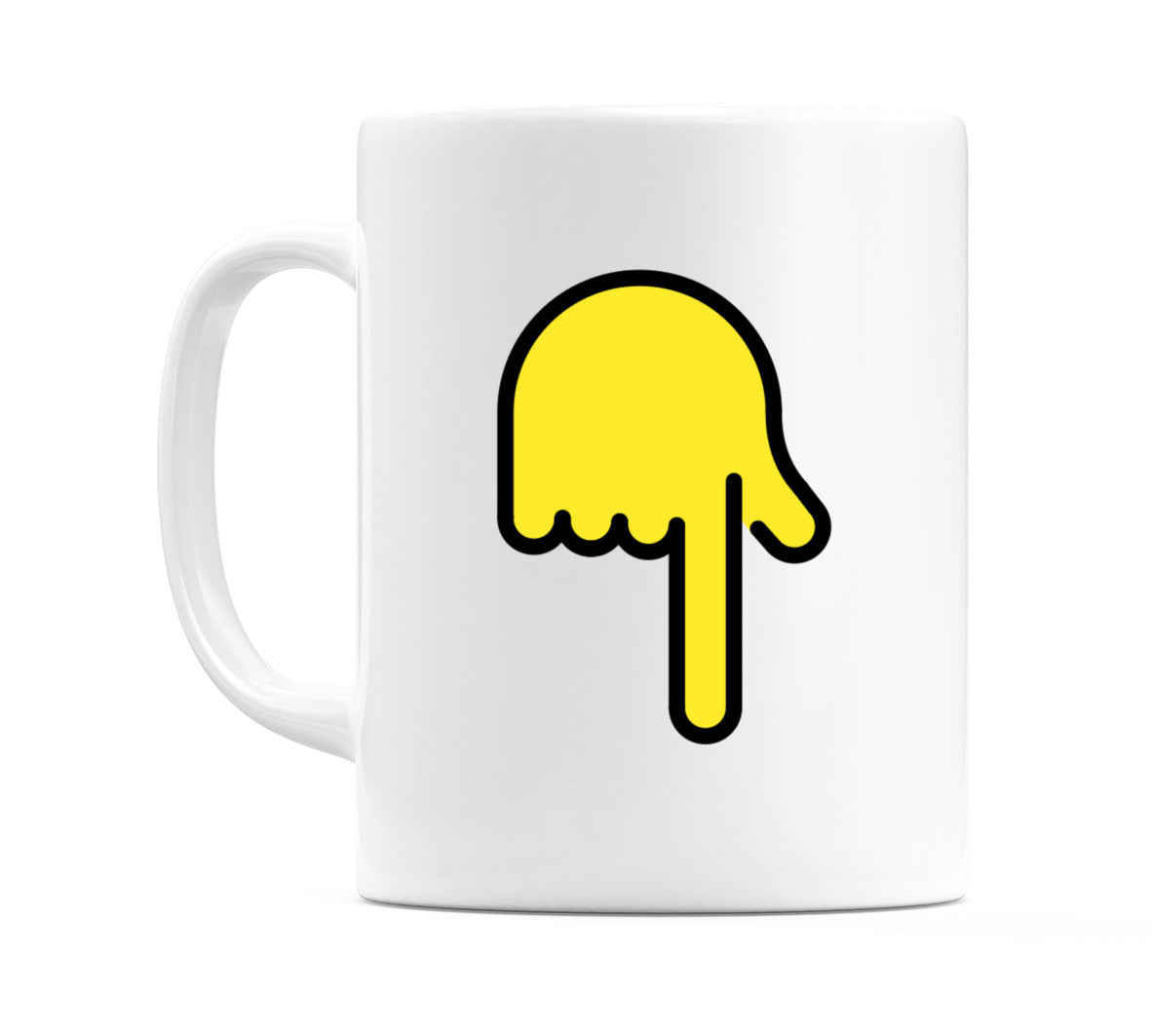 Backhand Index Pointing Down Emoji Mug