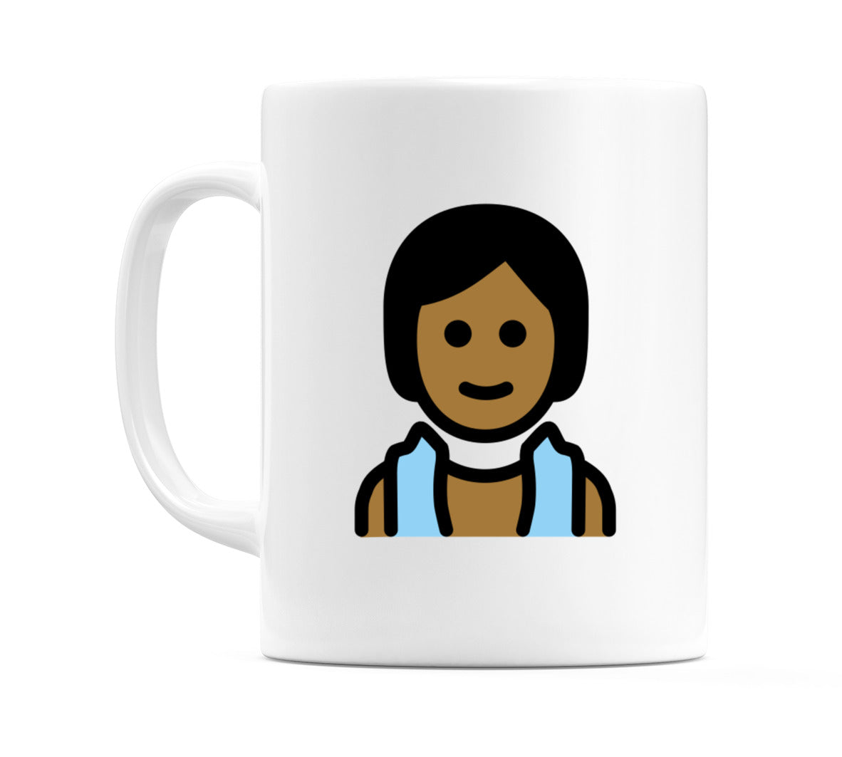 Person In Steamy Room: Medium-Dark Skin Tone Emoji Mug