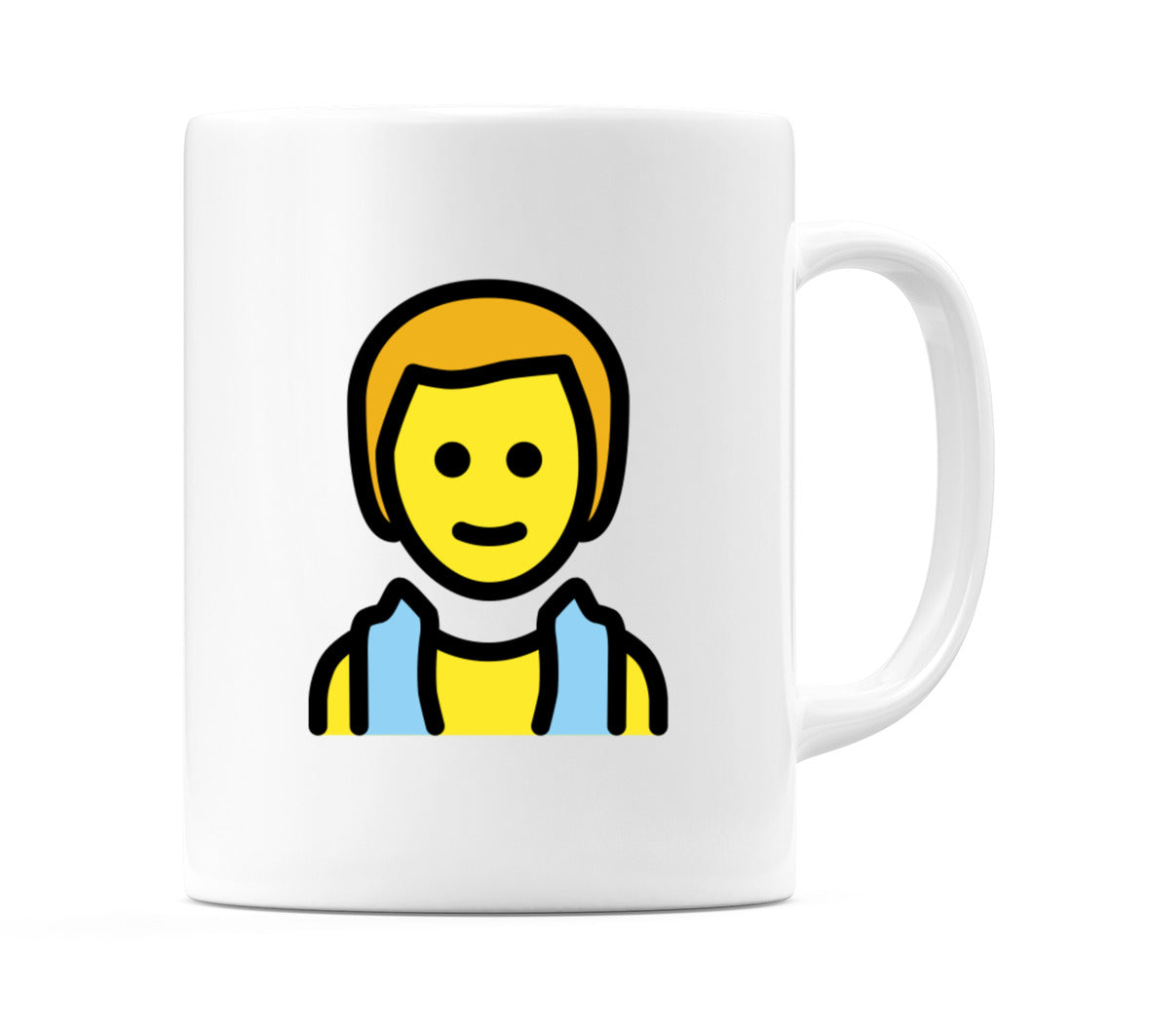 Male In Steamy Room Emoji Mug
