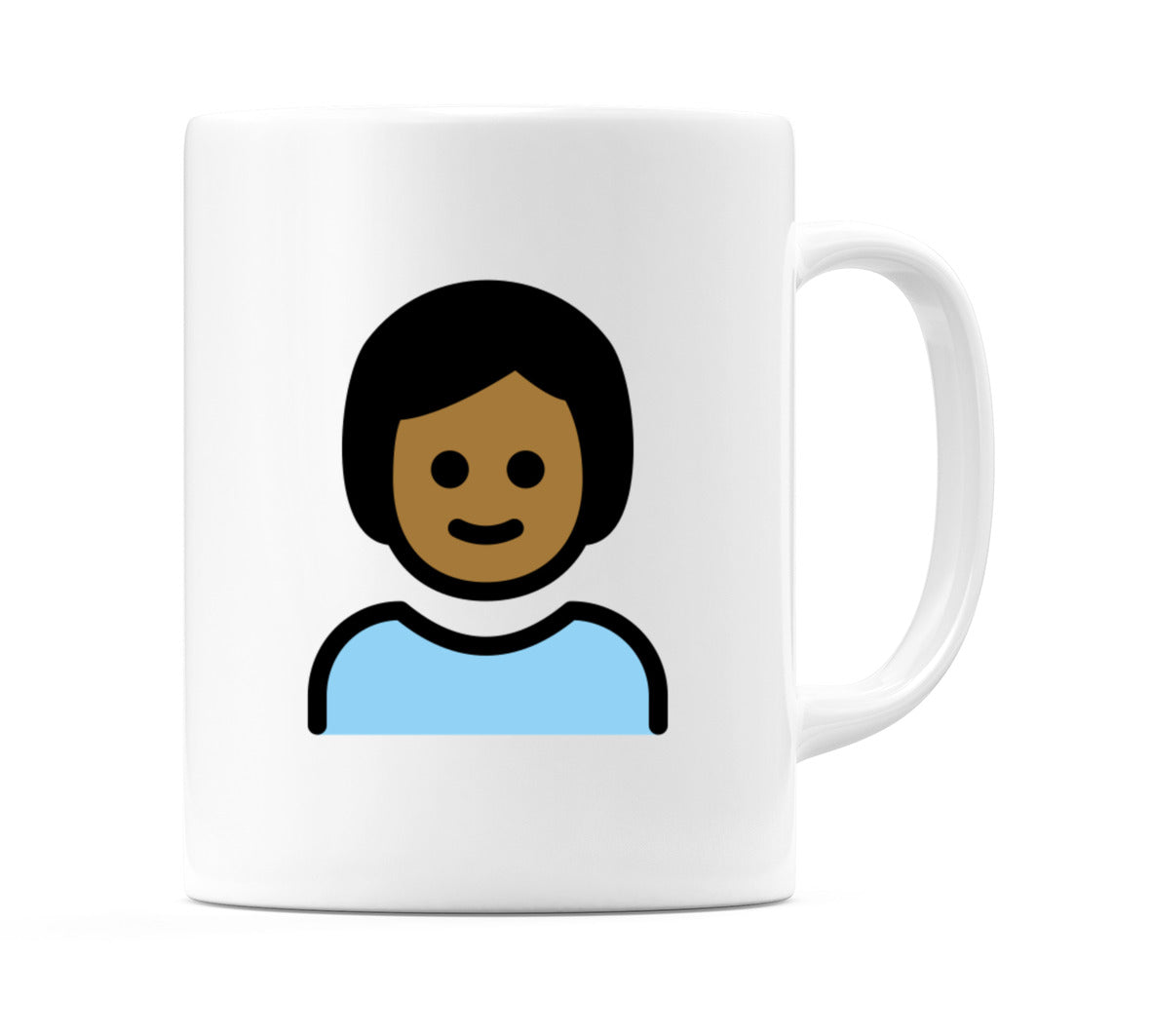 Child: Medium-Dark Skin Tone Emoji Mug