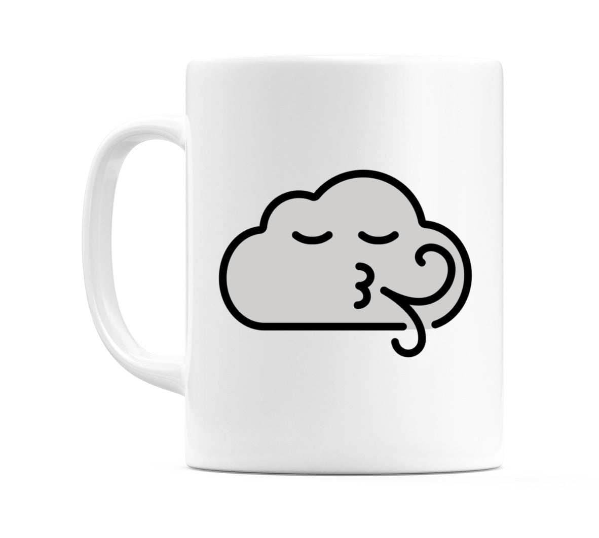 Wind Face Emoji Mug