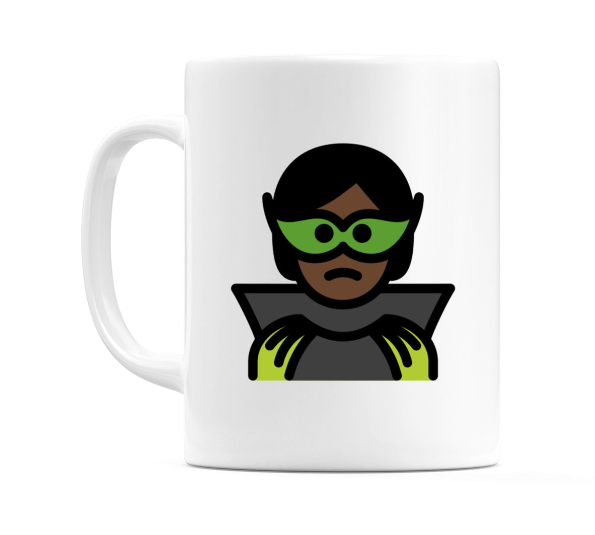 Supervillain: Dark Skin Tone Emoji Mug