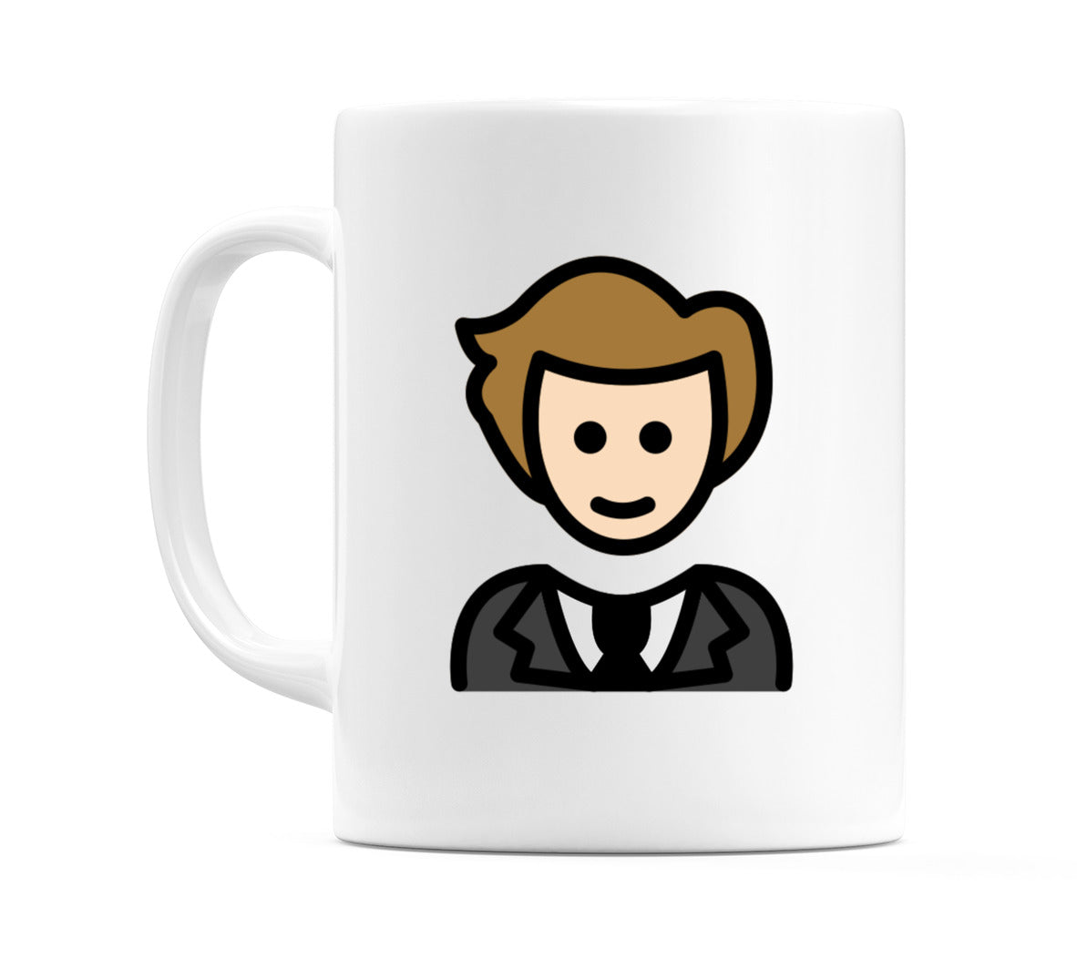 Male In Tuxedo: Light Skin Tone Emoji Mug