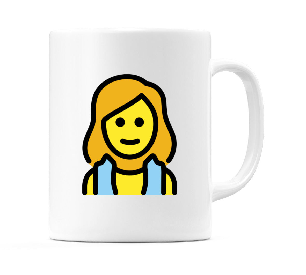 Female In Steamy Room Emoji Mug