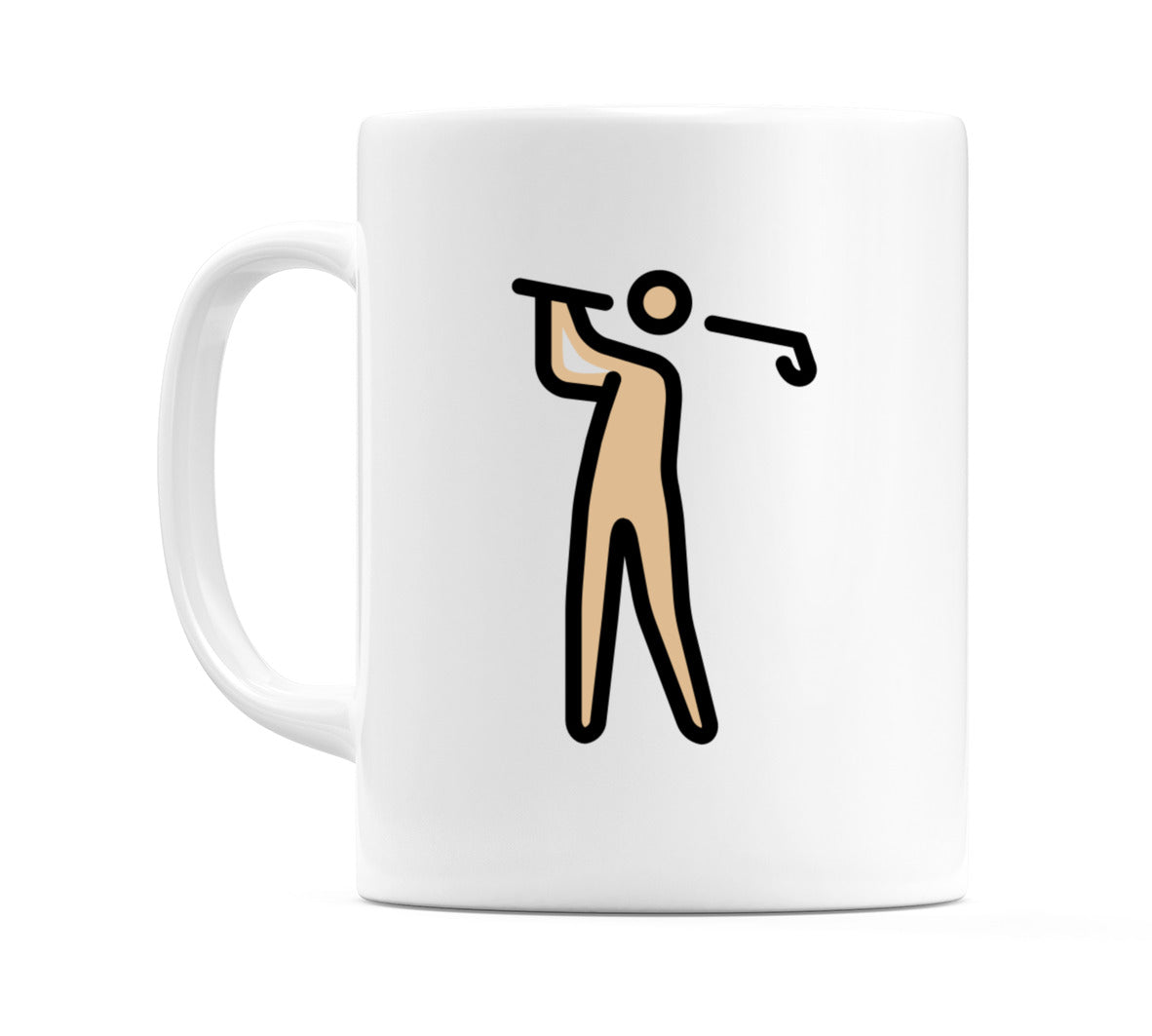 Male Golfing: Medium-Light Skin Tone Emoji Mug