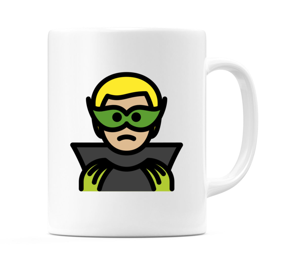 Male Supervillain: Medium-Light Skin Tone Emoji Mug