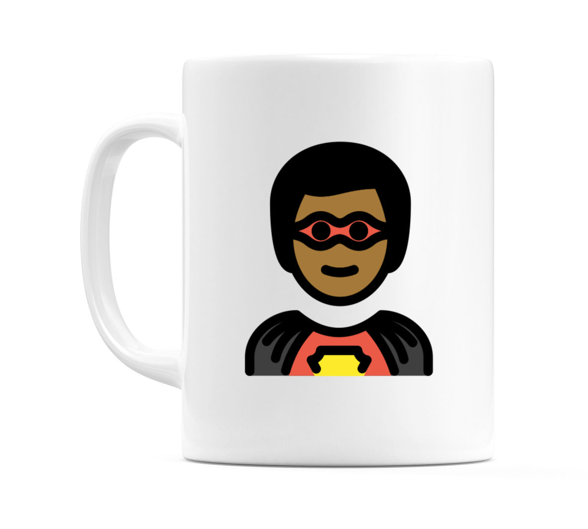 Male Superhero: Medium-Dark Skin Tone Emoji Mug