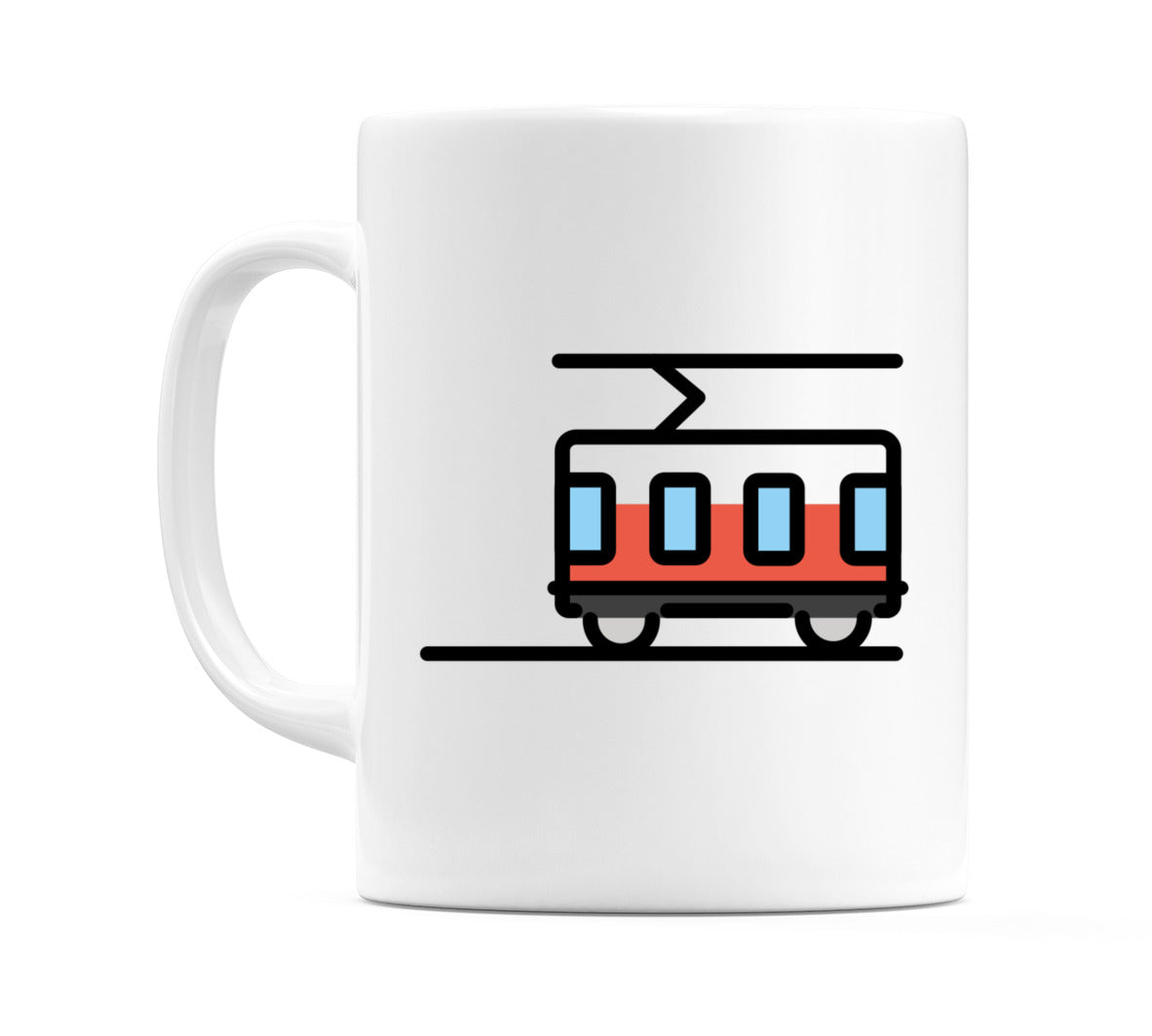 Tram Car Emoji Mug