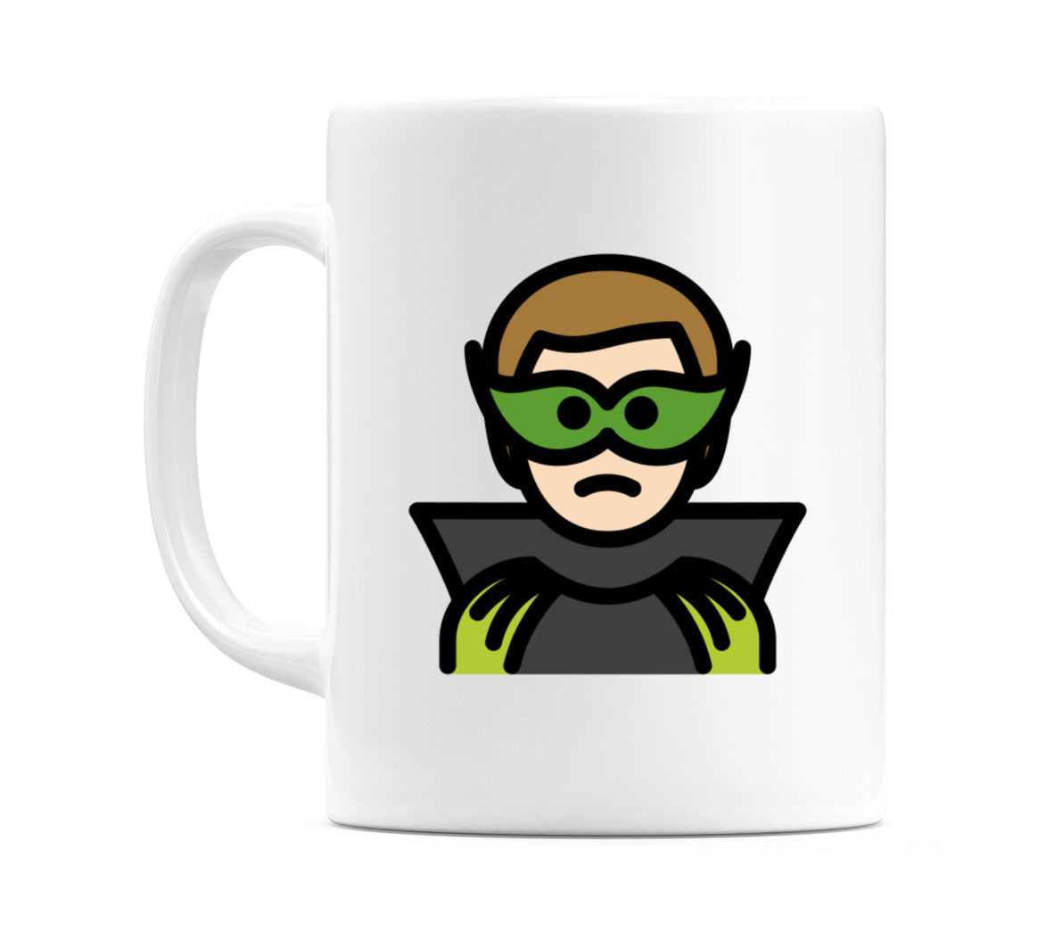 Male Supervillain: Light Skin Tone Emoji Mug