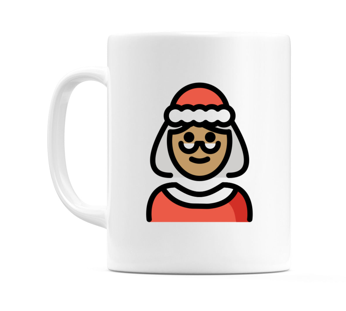Mrs Claus: Medium Skin Tone Emoji Mug