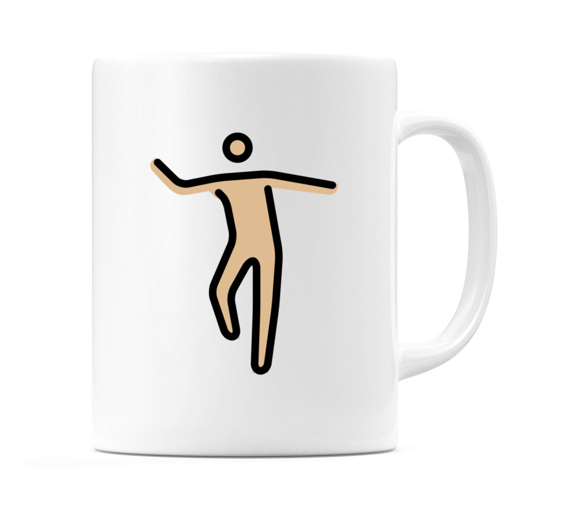 Male Dancing: Medium-Light Skin Tone Emoji Mug