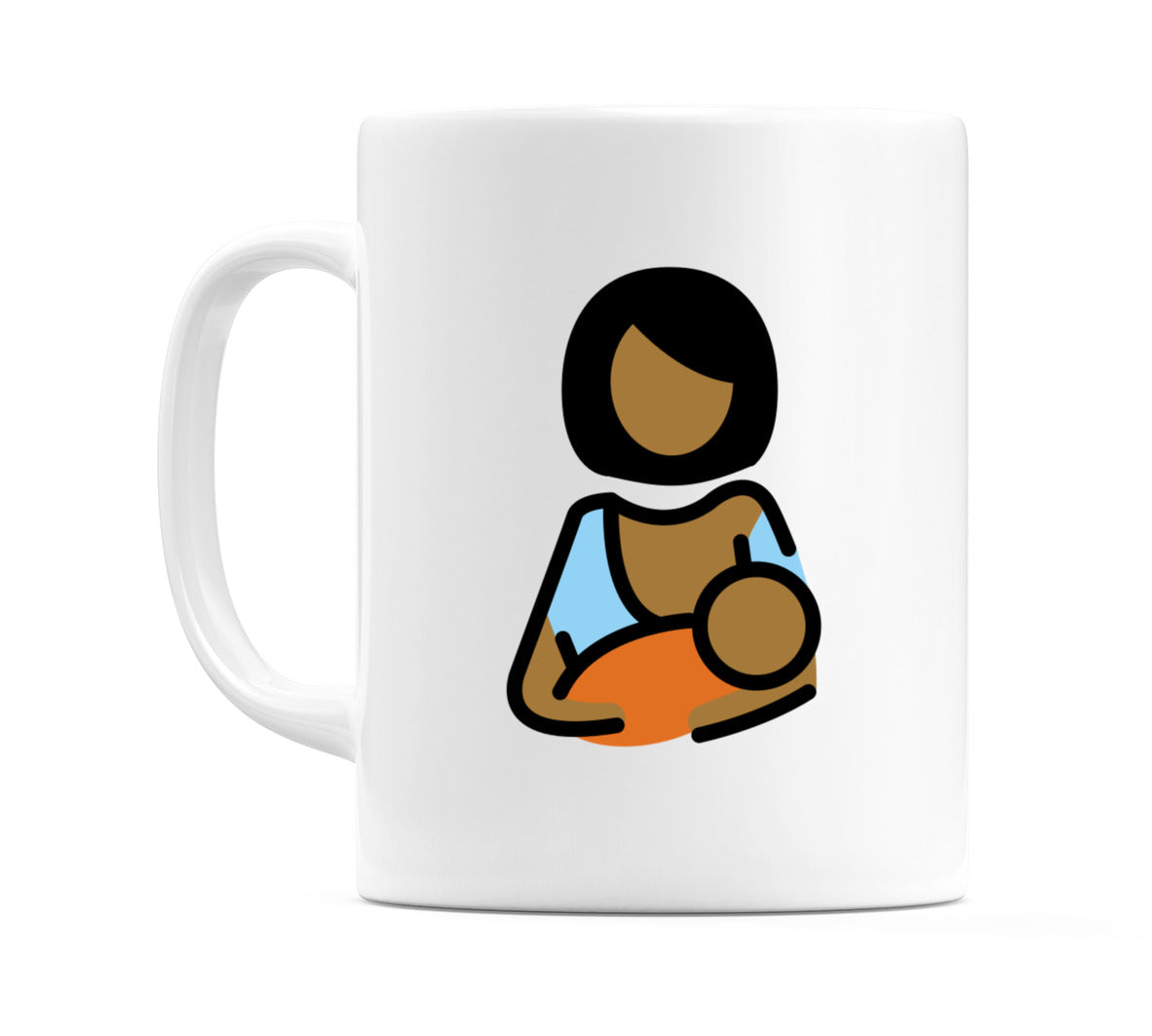 Breast-Feeding: Medium-Dark Skin Tone Emoji Mug