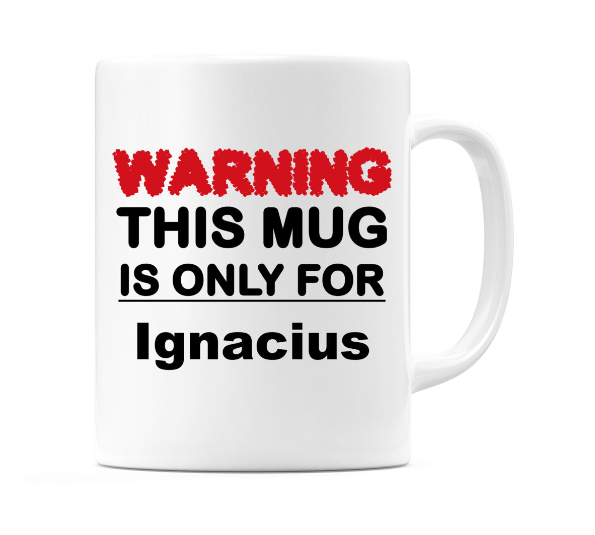 Warning This Mug is ONLY for Ignacius Mug