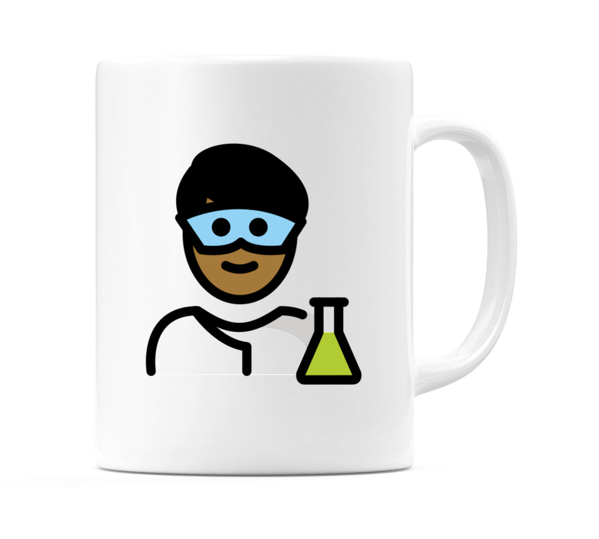 Male Scientist: Medium-Dark Skin Tone Emoji Mug